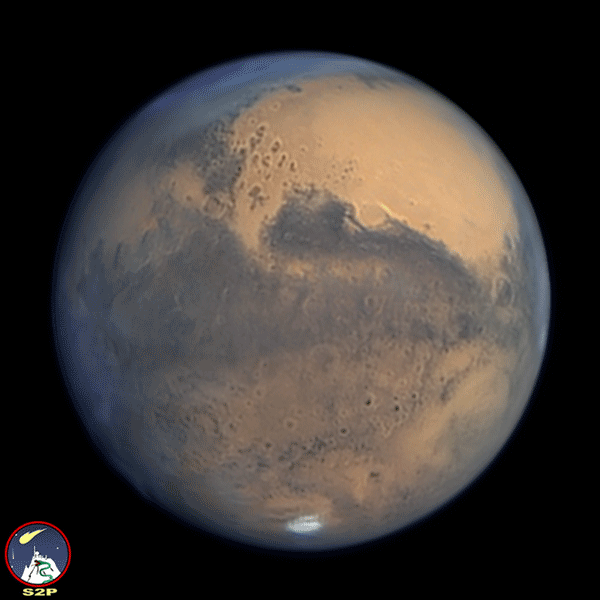 Mars by the 1meter telescope at the PicduMidi observatory Major